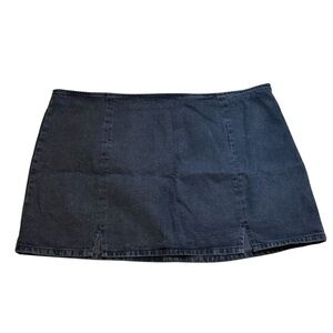 ASOS Design Curve 100% Cotton Dark Grey Denim Mini Skirt Women’s Plus 22